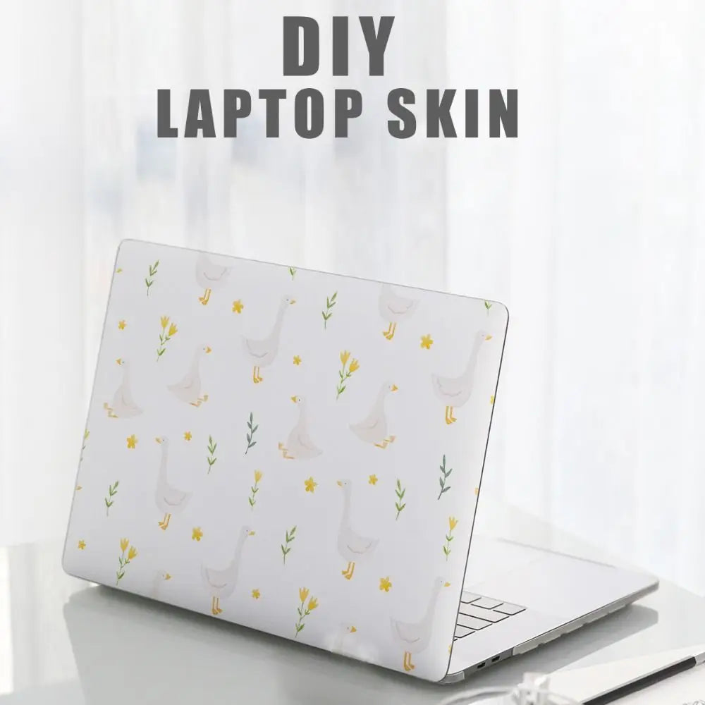 Cute Cat 15" Laptop Skin – A+C Side Cover, Waterproof PVC Laptop Skin Decal HIP