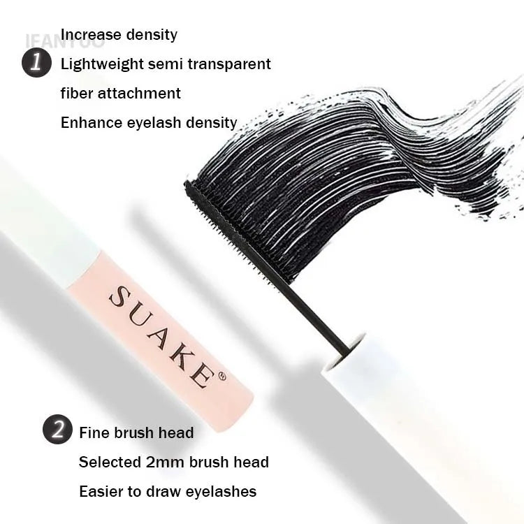 2/1pcs Black Brown Mascara Extra Volume Ultra-fine Small Brush 3D Lengthens Waterproof Natural Women Makeup Korean Cosmetics HIP