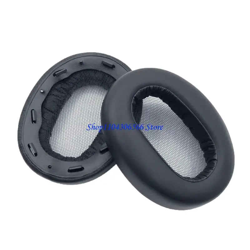 MDR-1AM2 Replacement Earpads & Headband Cover – Faux Leather Headphone Earpads HIP Black Headband CN