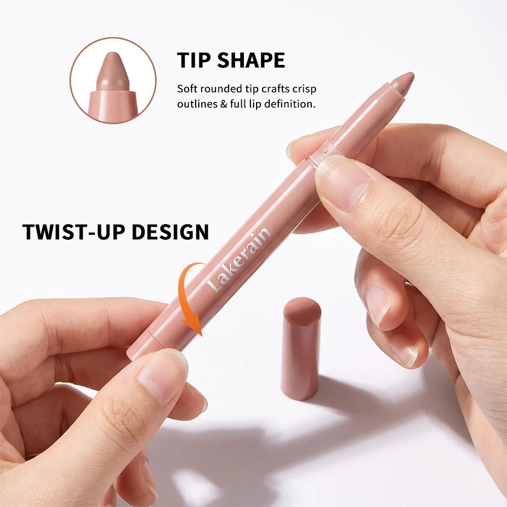 Waterproof Long Lasting Matte Lip Liner Smooth Glide Creamy Pigmented Shades Smudge Proof Cosmetic Lip Makeup HIP