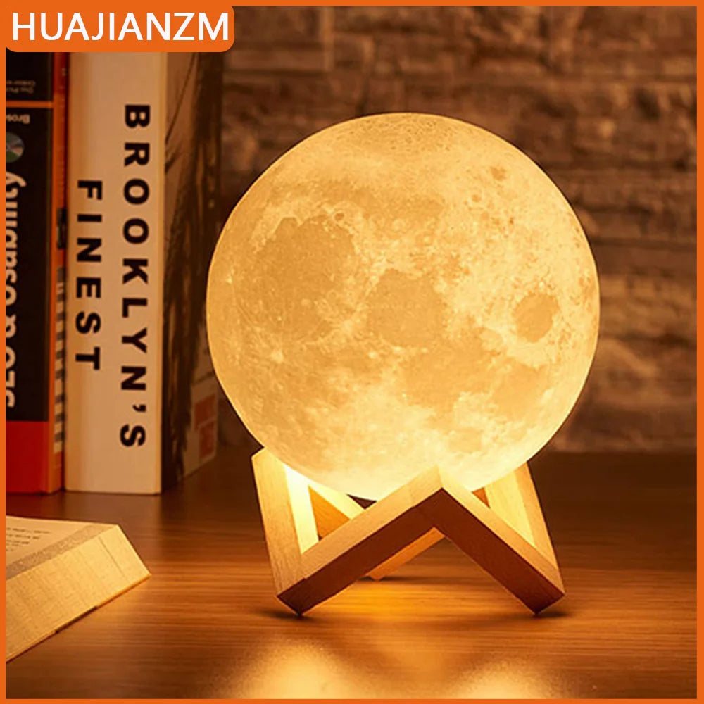 Moon Lamp LED Night Light with Stand – Battery Powered LED Moon Night Light HIP