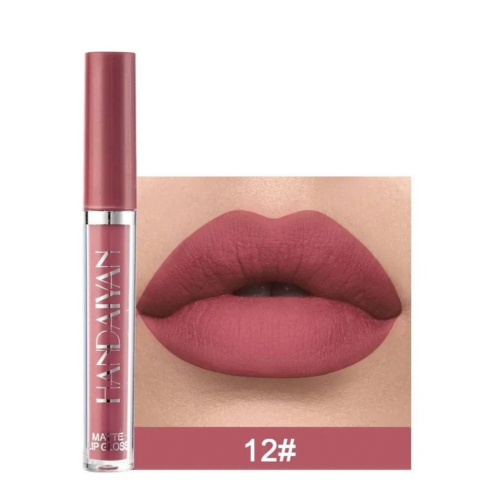 HANDAIYAN Gift 6PC/Set Matte Velvet Lip Gloss Waterproof Long-lasting Liquid Lipstick Cosmetic Beauty Keep 24 Hours Makeup HIP 12