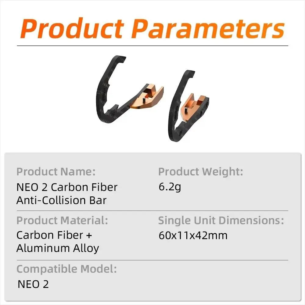 Carbon Fiber Gimbal Bumper & Lens Guard for DJI NEO 2 Drone Gimbal Guard HIP