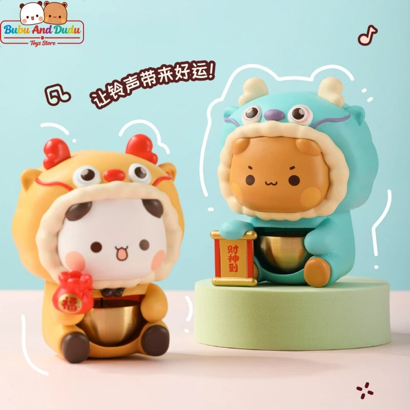 Panda Bubu & Dudu Magnetic Brass Doorbell – Collectible Gift Collectible Figurine HIP