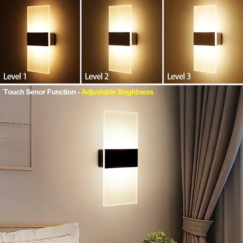 USB Rechargeable Wall Lights Home Indoor Motion Sensor Lighting Bedroom Bedside Lamp Corridor Stairway Decor Lights Wall Lamp HIP