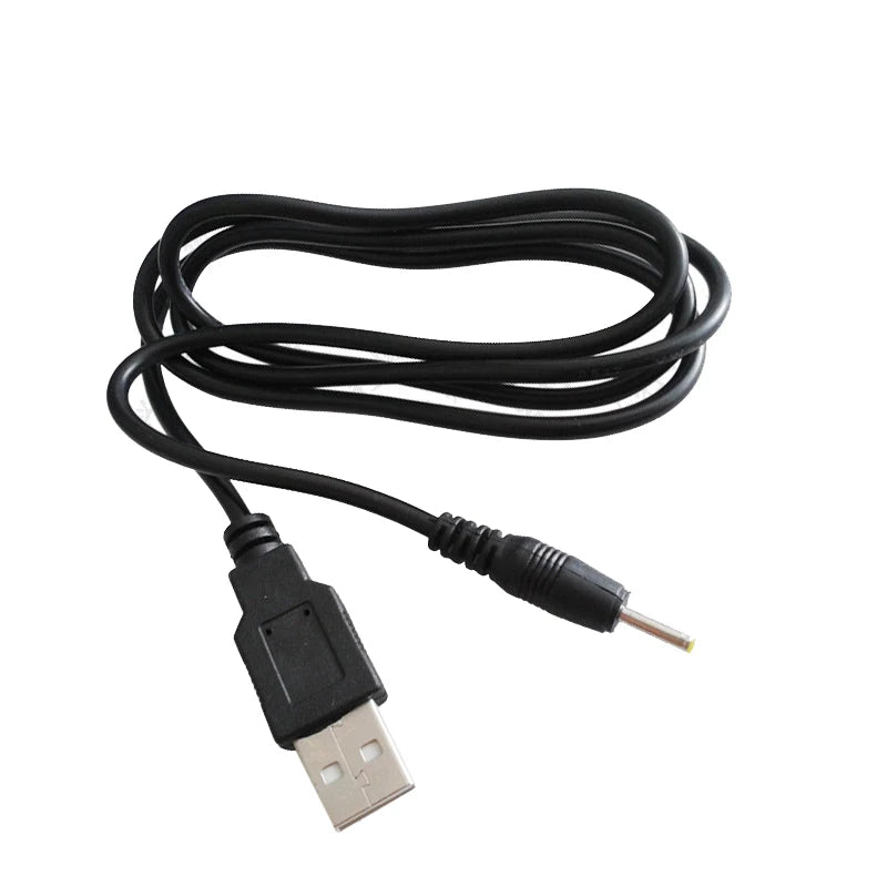 1m USB-A to DC 2.5mm x 0.7mm Power Cable – Black DC Power Cable HIP