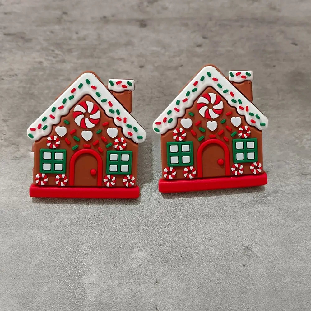Gingerbread House Christmas Drawer Knob Covers – 1/2 Pack Holiday Knob Covers HIP