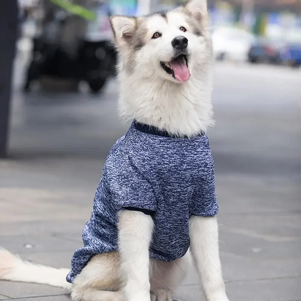 Dog Clothes for Big Dogs Fleece Dog Hoodies Soft Warm Costume Pet Dog Vest Golden Retriever Collie Labrador Large Dog Jacket HIP