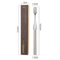 Soft Toothbrush Men Women Adult Tooth Brush Gold Silver Dental Brushes Elegance Gentle Toothbrushes Drop Shipping HIP Silver White