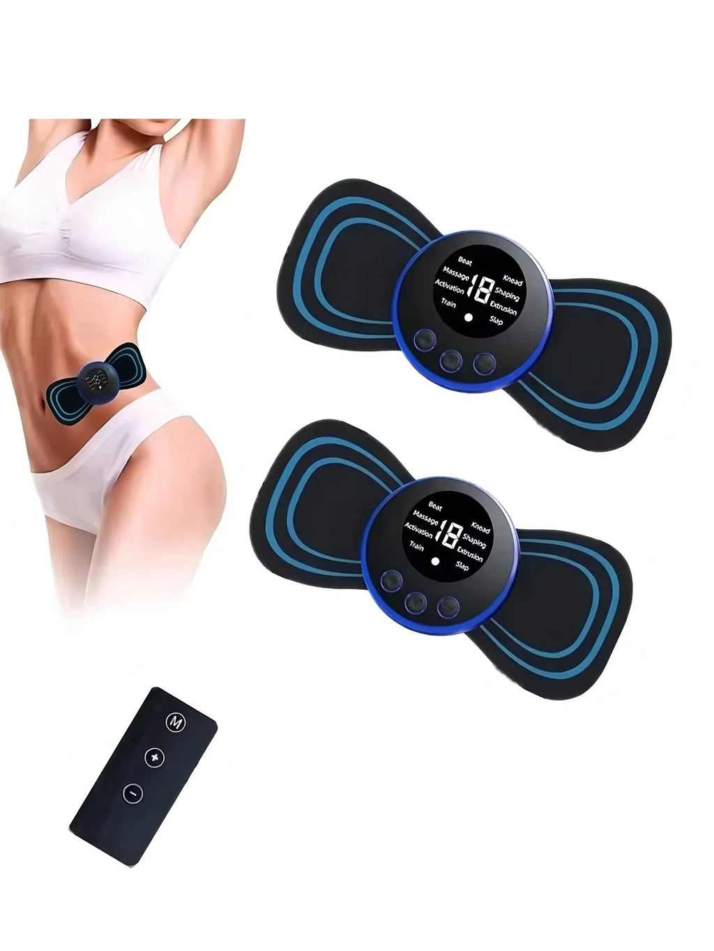 AXH Wireless EMS Abs Stimulator & Muscle Toner – Rechargeable EMS Muscle Stimulator HIP