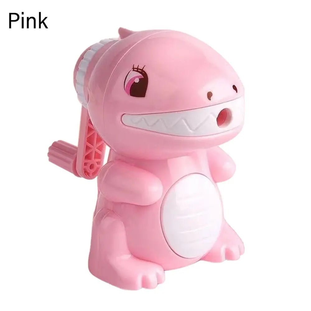 Dinosaur Hand-Crank Pencil Sharpener – Anti-Stick for Kids Pencil Sharpener HIP Pink