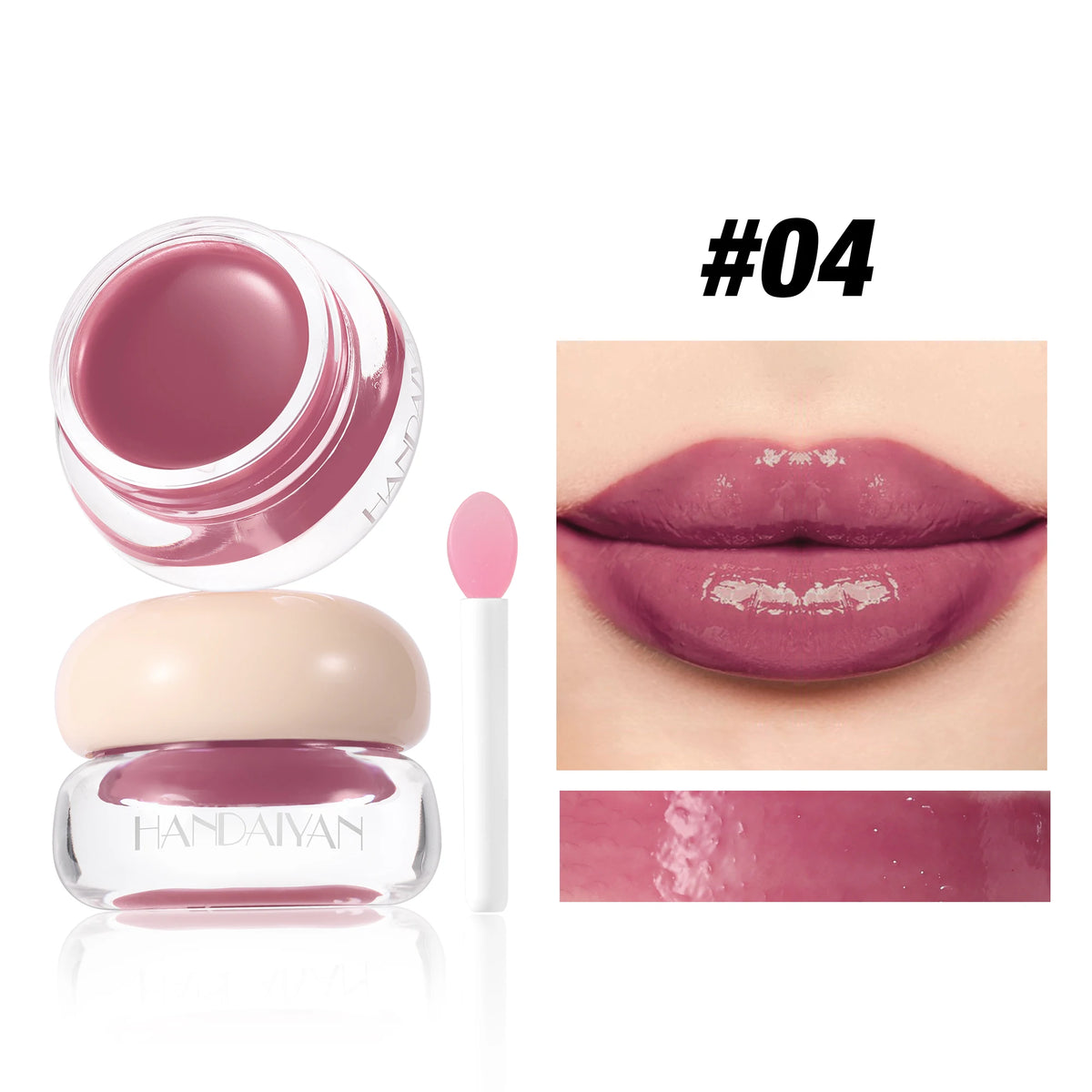 Handaiyan Pearl Mirror Lip Glaze – Jelly Tint Lip Gloss Lip Glaze Gloss HIP 4