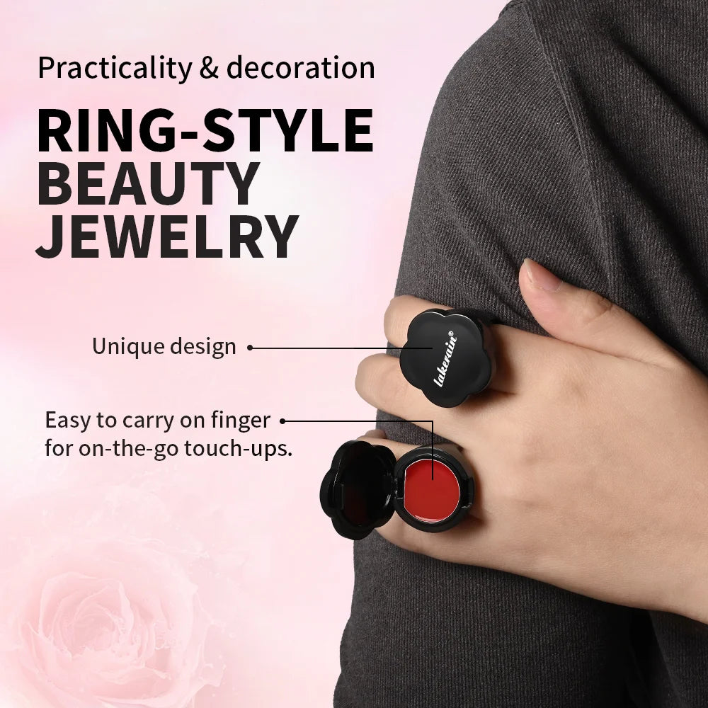 Ring- Lipstick For Lip Cheek Style Beauty Jewelry Makeup Long Lasting Moisturize Nourish 2026 Fashion Cosmetic Accessories HIP