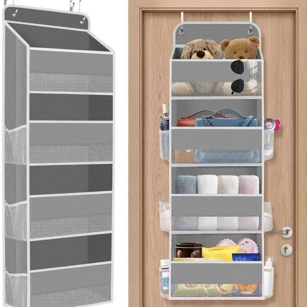 3/4/5-Tier Over-Door Organizer – Clear PVC Hanging Storage Door Storage Organizer HIP
