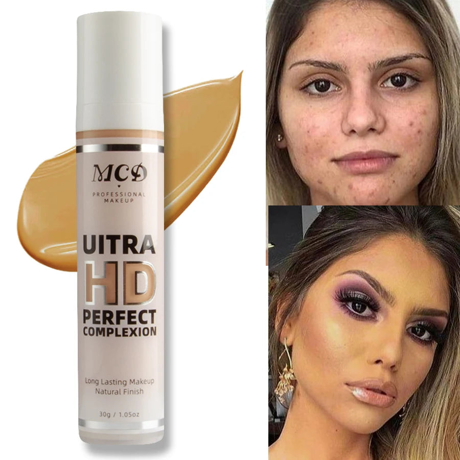 9 Shade Full Coverage Concealer Liquid Foundation Makeup High Coverage Base Makeup Cushion Foundation Cream Natural Matte HIP 07