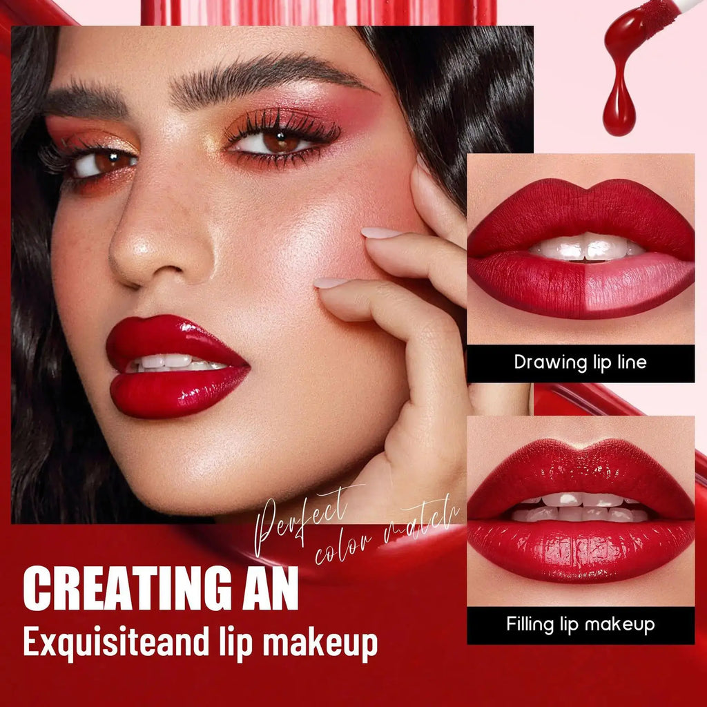 Handaiyan 6-Pc Matte Lipstick Set – Lip Liner & Plumper Kit Lip Makeup Set HIP