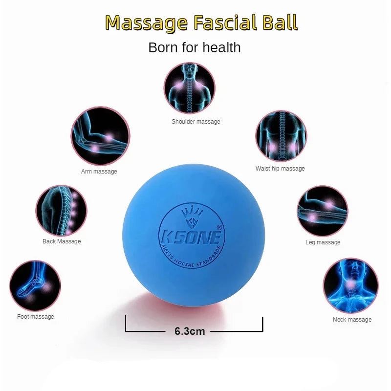 Rubber Fascia Massage Ball – Lacrosse Ball for Yoga & Recovery Fascia Massage Ball HIP