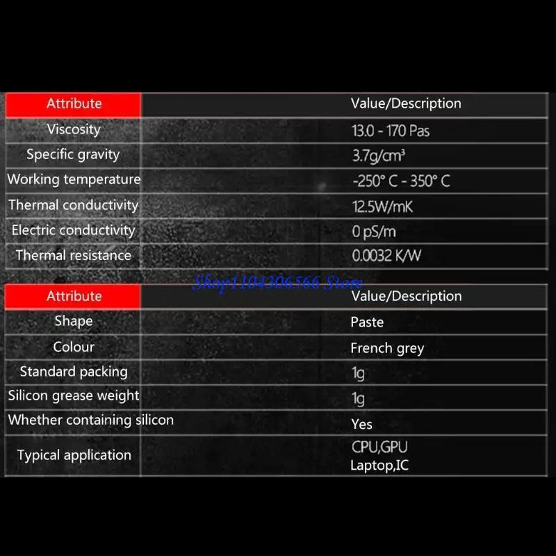 Thermal Grizzly Kryonaut CPU GPU Heatsink Paste 1g | 12.5W/mK Thermal Compound Paste HIP China Mainland
