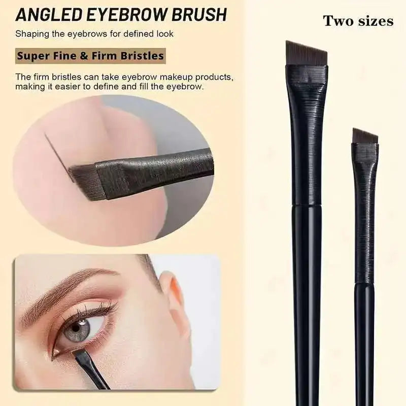 Sickle Eyeliner Brush Eyeshadow Blade Brush Detail Brush Diagonal Eyebrow Brushes Undereyelid To Sleeping Silkworm Makeup Tools HIP