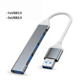 KEBIDUMEI 4-Port USB 3.0 Hub 5Gbps OTG Splitter Adapter USB Hub Splitter HIP USB
