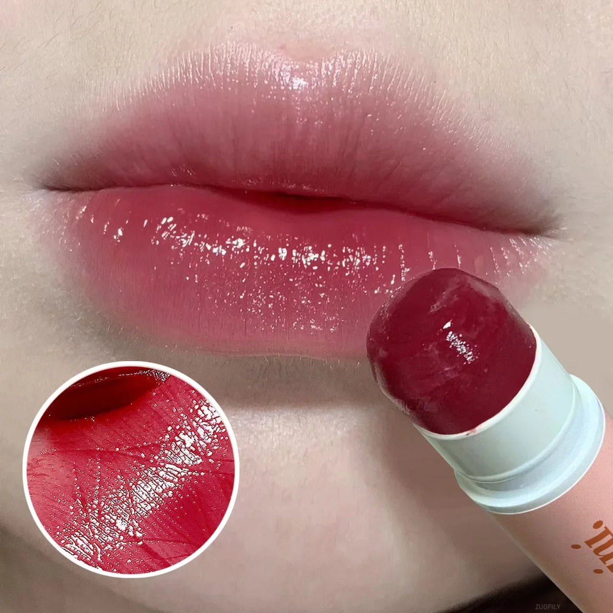 Jelly Tinted Lip Balm Moisturizing Colored Lip Stains Hydrating Waterproof Lipstick Gloss Base Pumpler Lip Care Primer Cream Set HIP