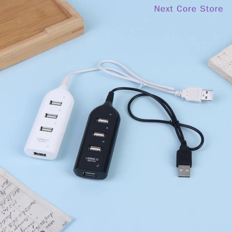 4-Port USB 2.0 Hub Splitter – High-Speed Plug & Play Adapter USB Hub Splitter HIP