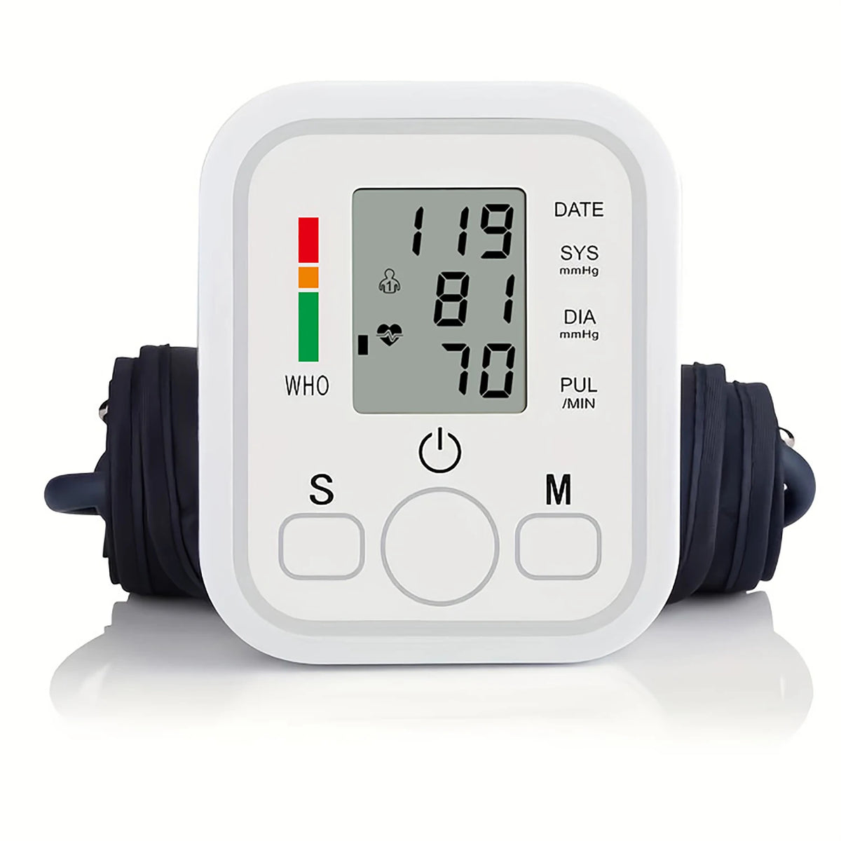 Fireurus Digital Upper Arm Blood Pressure Monitor – USB/Battery Blood Pressure Monitor HIP White