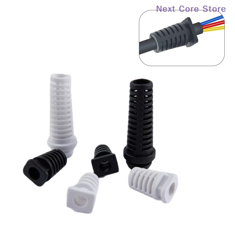 10-Pc Cable Strain Relief Boot Protector 4.6/5.2/6mm Wire Sleeve Cable Strain Relief HIP