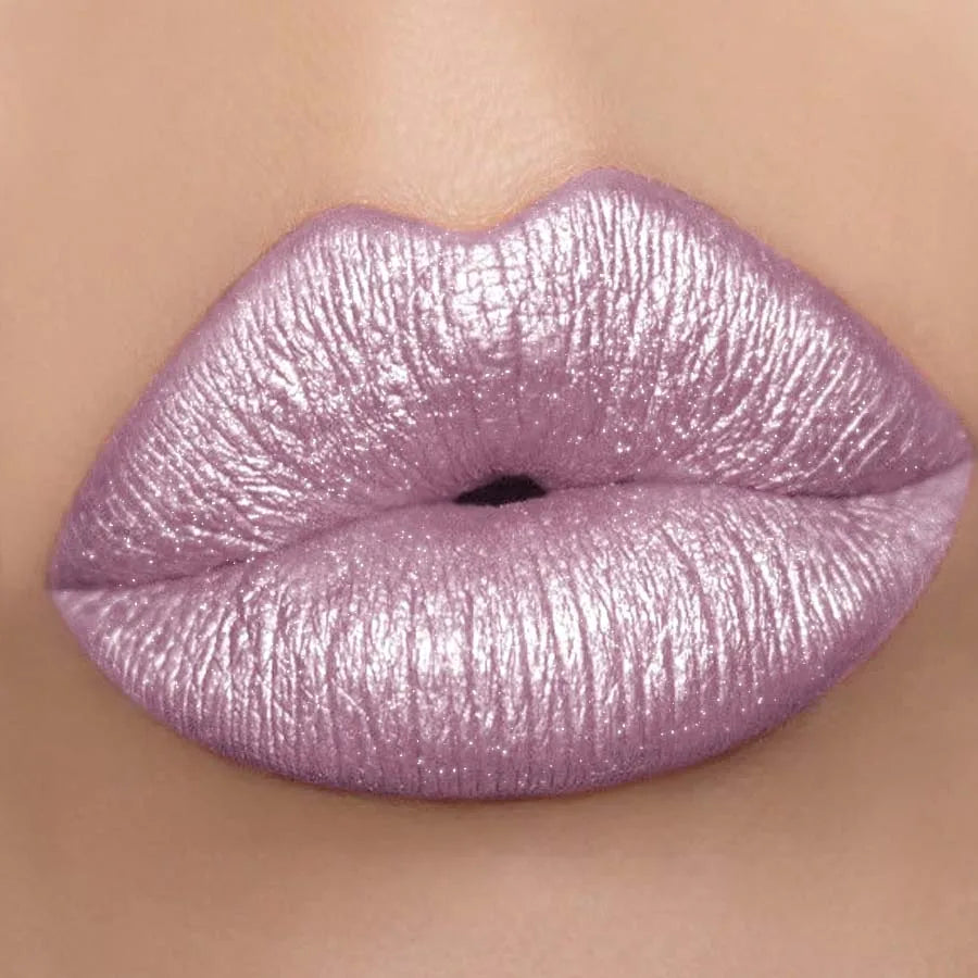 KAFURUX Glitter Metallic Lipstick – Pearlescent Lip Tint Metallic Lipstick HIP