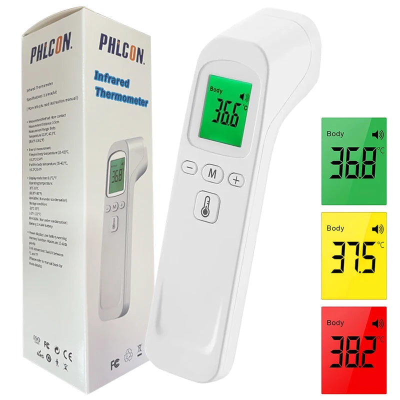 Fireurus Infrared Forehead Thermometer – 1s Non-Contact Digital Thermometer HIP 1pcs White