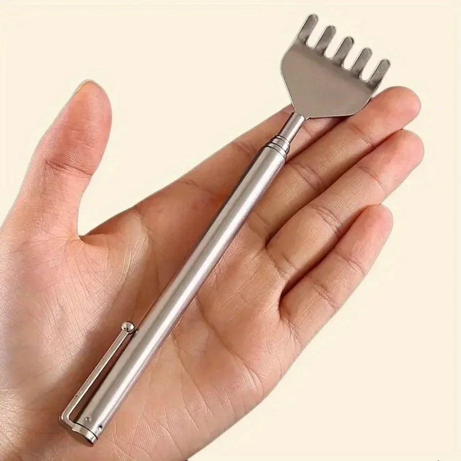 Telescopic Stainless Steel Back Scratcher – Extendable Back Scratcher HIP