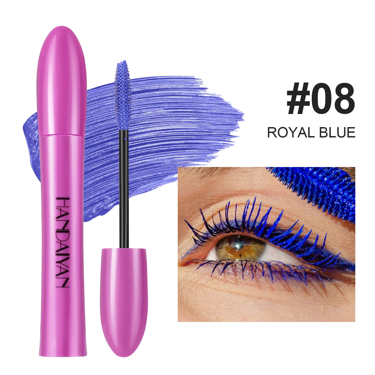 Handaiyan Colorful Silk Mascara – Waterproof & Volumizing Color Mascara HIP 08 ROYAL BLUE 5ml