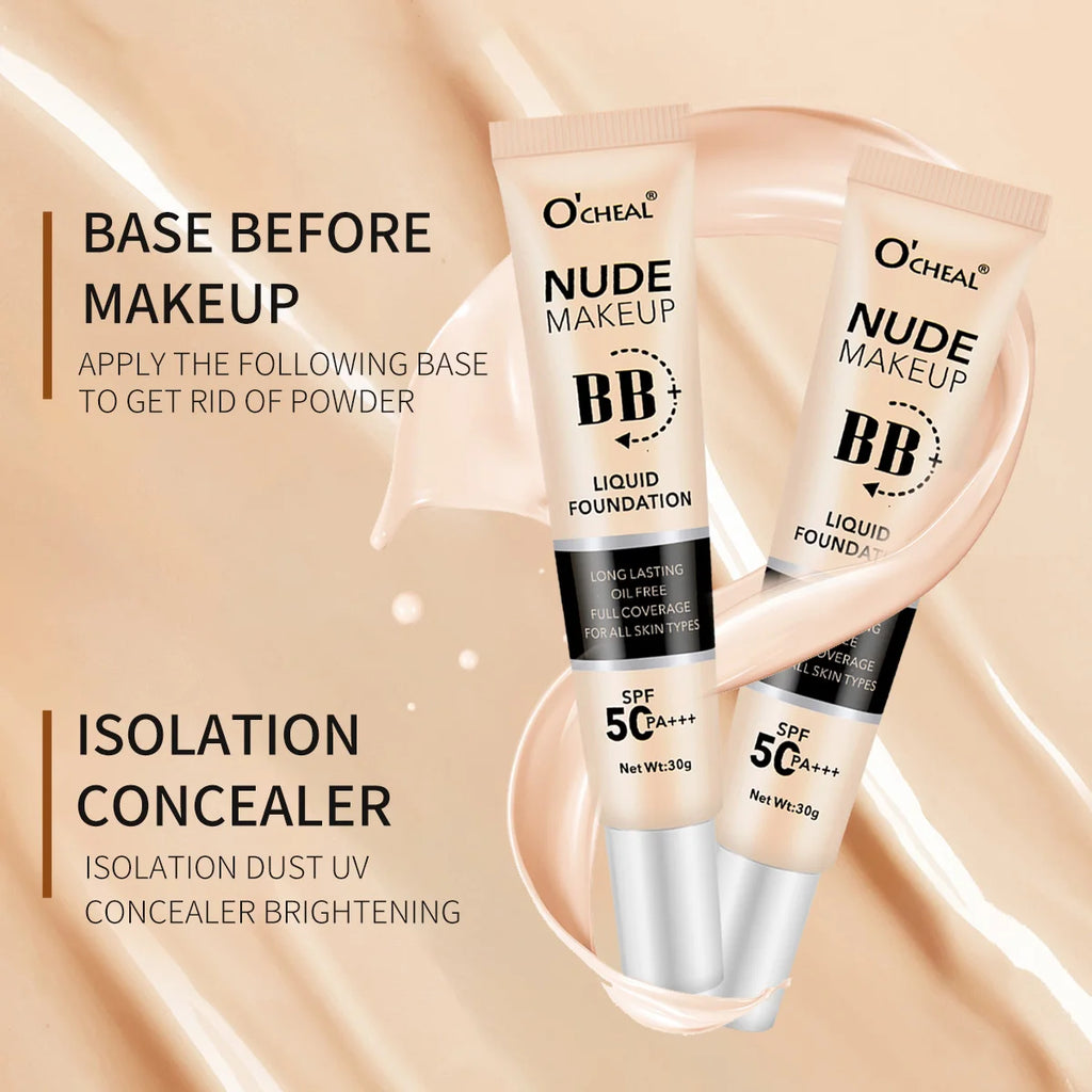 OCHEAL BB Cream SPF50 PA++++ Foundation Primer & Sunscreen BB Cream Foundation HIP