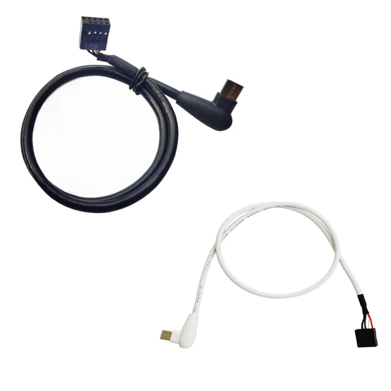 Angled USB-C to 9-Pin Motherboard Cable | OULLX USB Cable Adapter HIP