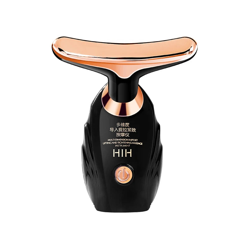 CAMMUO Microcurrent Face Lifting & Neck Massager Device Microcurrent Beauty Device HIP Black