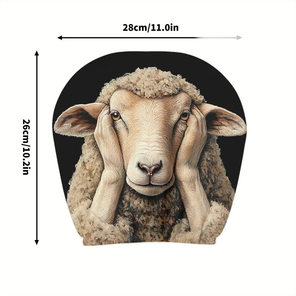 2-Pack Whimsical Sheep Car Headrest Covers | Easy Install Car Headrest Covers HIP