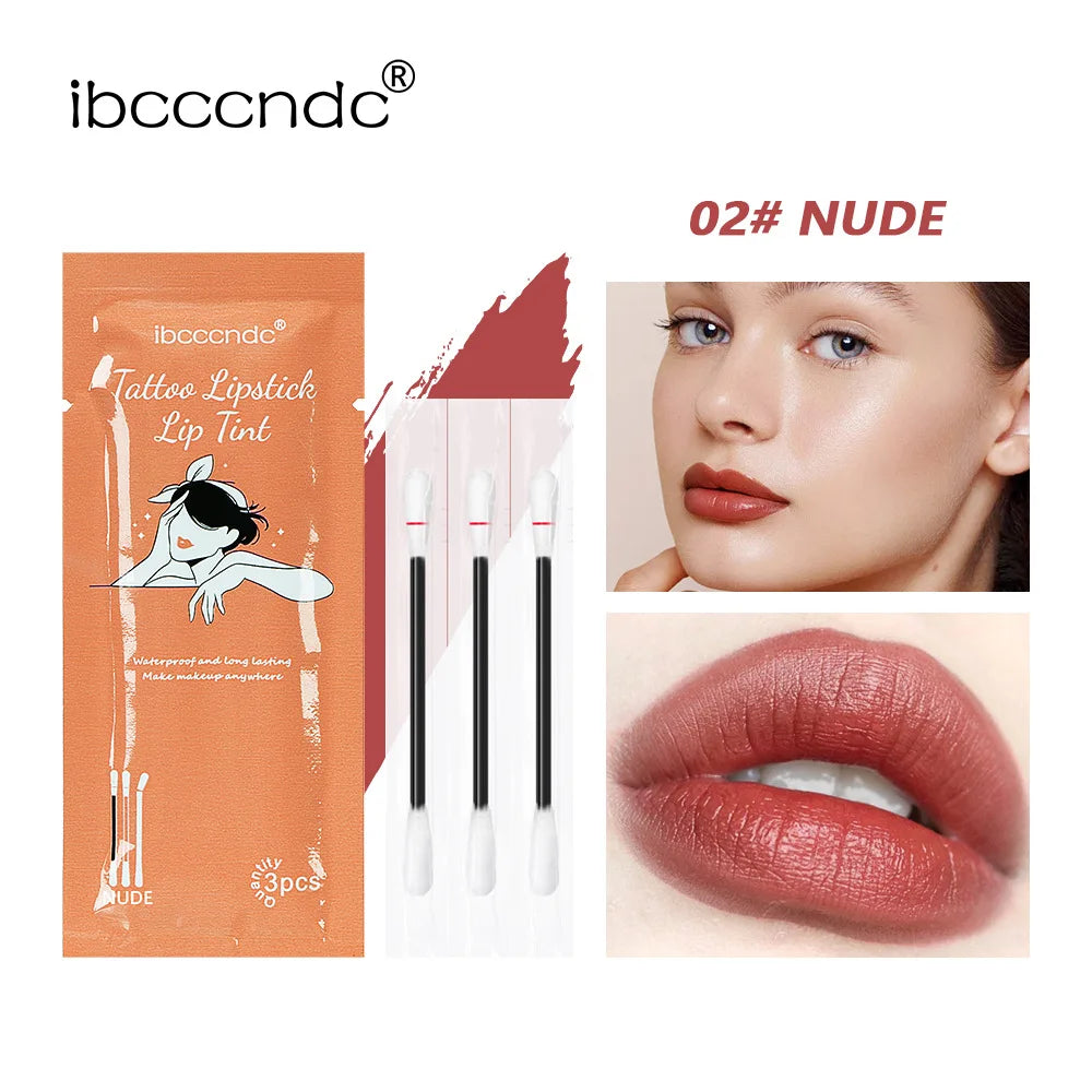 Disposable Cotton Swab Lip Tint – Waterproof Long-Lasting Gloss Liquid Lip Tint HIP 02