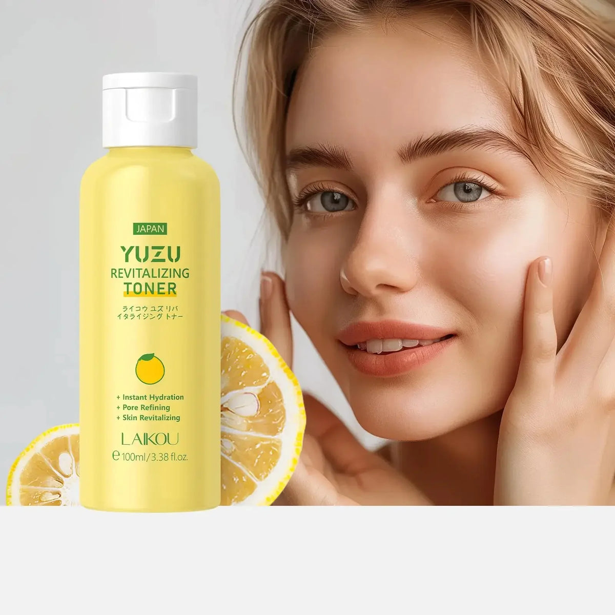 LAIKOU Yuzu Toner 100ml – Brightening & Pore Refining Hydration Brightening Face Toner HIP