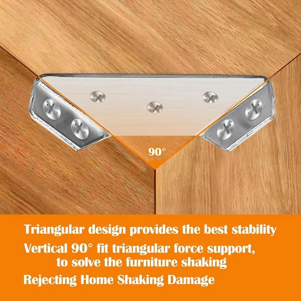 Stainless Steel Right Angle Corner Brackets with Screws Corner Bracket Set HIP