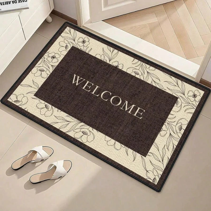 Anti-Slip Letter Print Doormat – Indoor & Outdoor Rug Decorative Floor Mat HIP 1 40x60cm-Felt