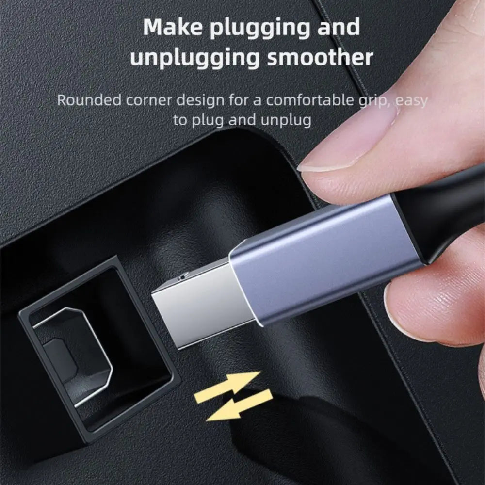 USB-C to USB-B 3.0 Braided Cable – Gold Plated Printer Cable USB Printer Cable HIP