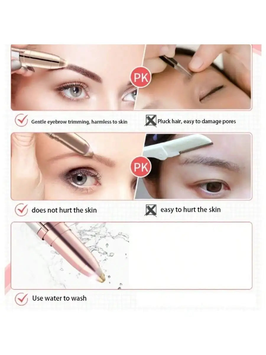 Electric Eyebrow Trimmer & Facial Hair Remover for Women Eyebrow Trimmer HIP
