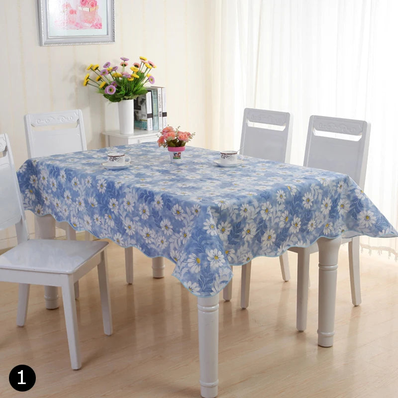 152x106CM Table Cloth Waterproof Rectangular Square Garden Table Cover Stain Tablecloth Oilcloth Mantel Mesa Impermeable Tapete HIP