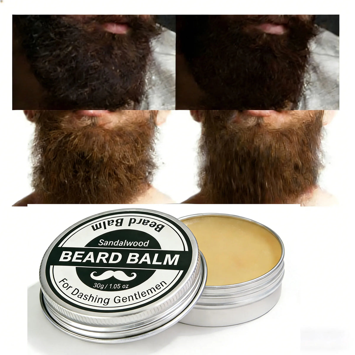 YURHERSU Strong Hold Beard Wax 30g – Matte Finish Men Beard Styling Wax HIP Default Title