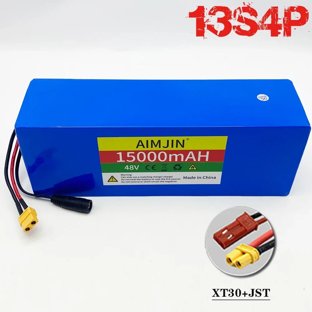 48V 15Ah Lithium-Ion Battery Pack 13S4P BMS – Electric Scooter E-Scooter Battery Pack HIP XT30-JST China Mainland