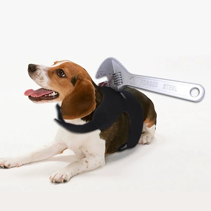 Funny Cat Dog Halloween Costume – Soft Cotton Role Play Outfit Pet Halloween Costume HIP kitchen knife M