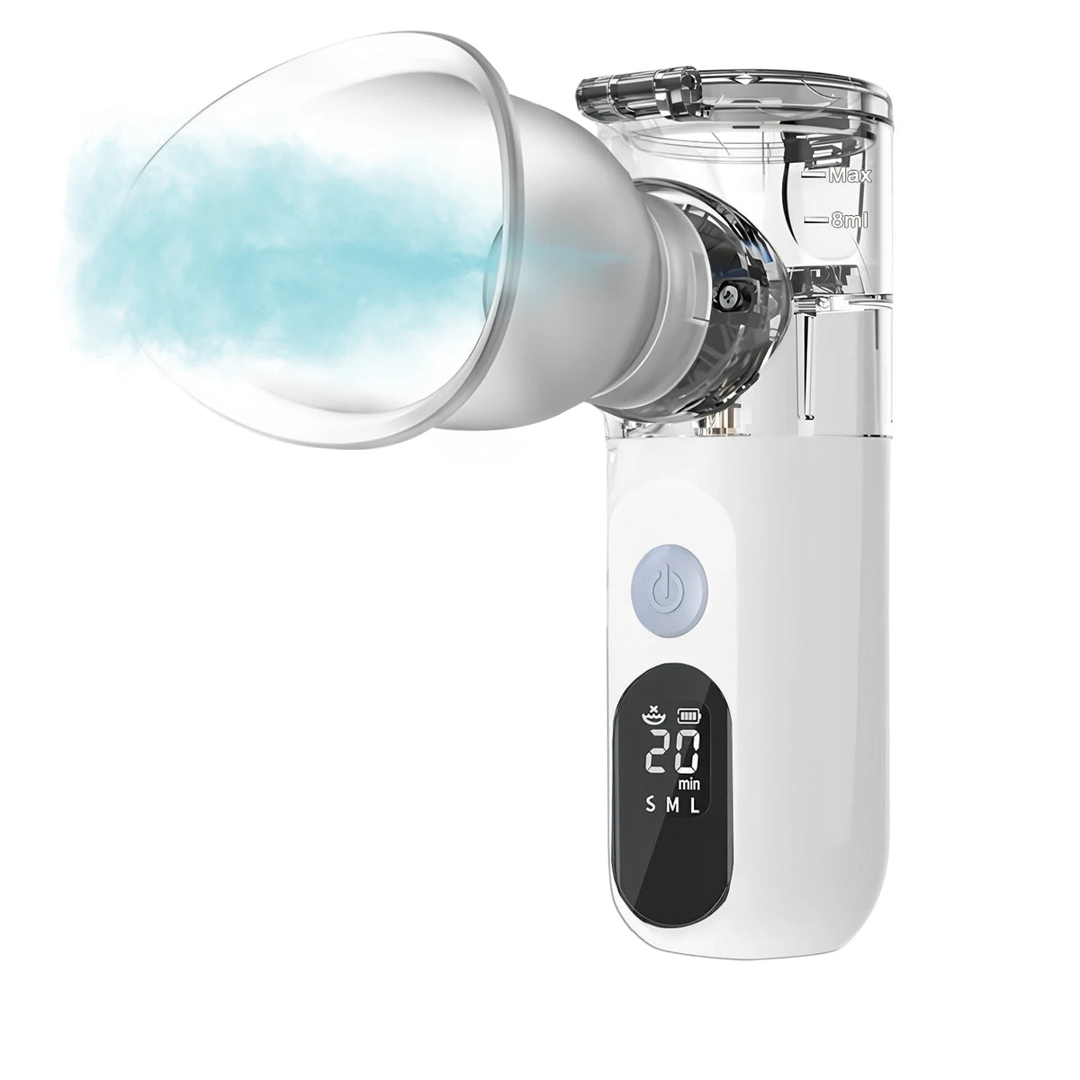 Fireurus Mesh Nebulizer Eye Steamer – USB Rechargeable Mist Eye Mist Steamer HIP White No plug