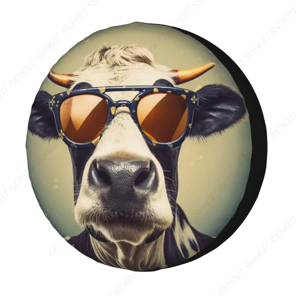 Cool Cow Spare Tire Cover – SUV, RV & Trailer | 14–17 Inch Spare Tire Cover HIP 1 14in