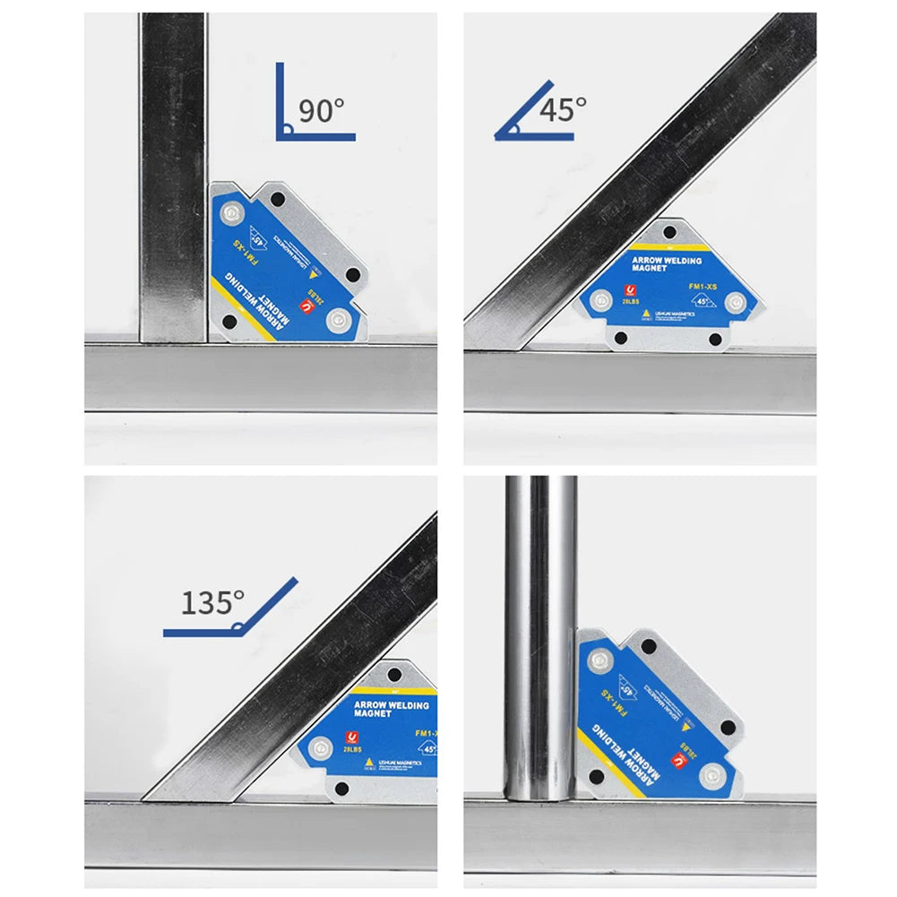 4-Piece Magnetic Welding Positioner Set – 45/90/135° 28LBS Magnetic Welding Positioner HIP