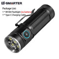 ESMARTER 3000 Lumen 6-LED EDC Rechargeable Waterproof Flashlight EDC Rechargeable Flashlight HIP W5184(No Battery)